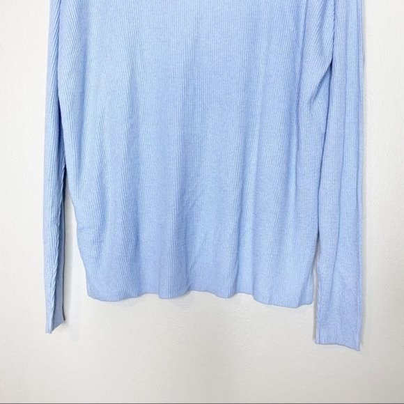 NWT Abound Blue Lightweight V Neck Long Dolman Sleeve Sweater Medium - Picture 8 of 11